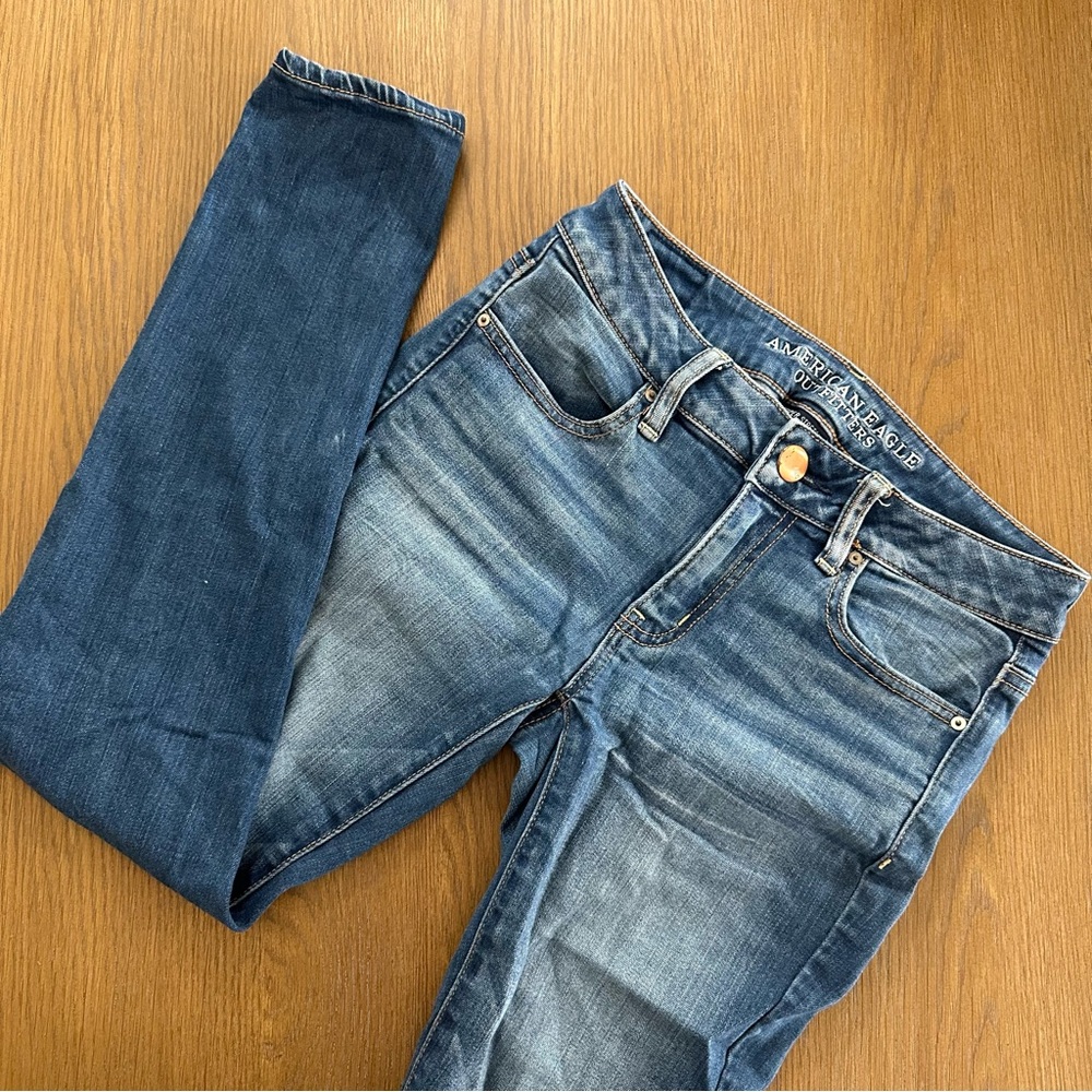 American Eagle Outfitters Women's Medium Blue Skinny Jeans